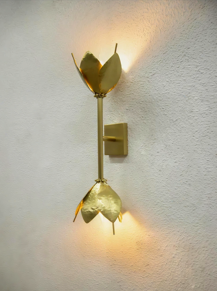 Double Magnolia Sconce