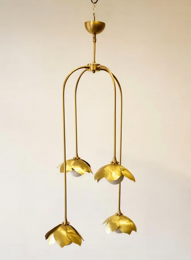 Four Flower Magnolia Pendant Light