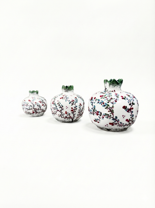 Pearl Abundance – Triple Pomegranate Set