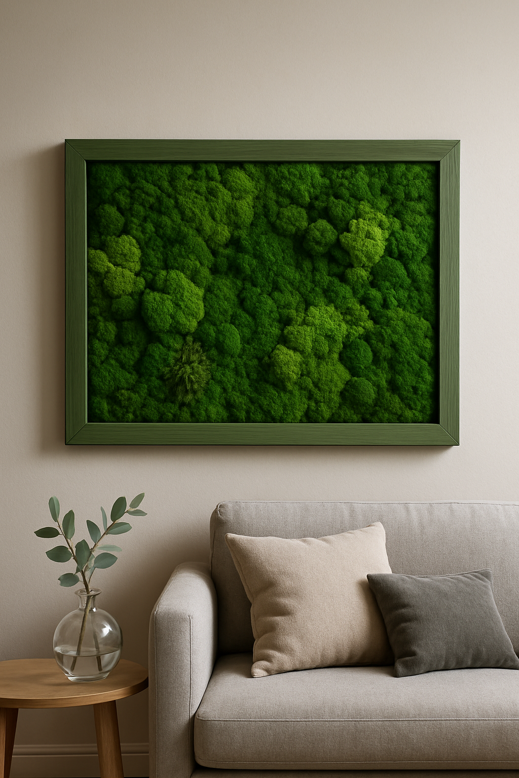 Moss and Olive Tree Painting Series