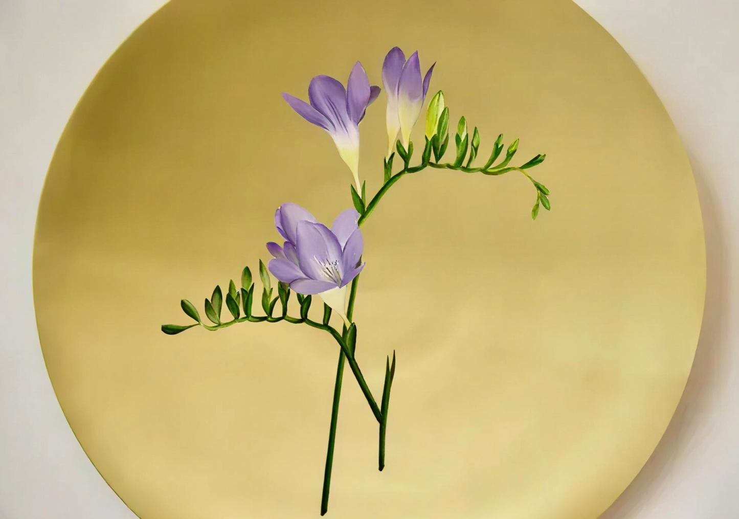 Freesia Flower Wall Plate