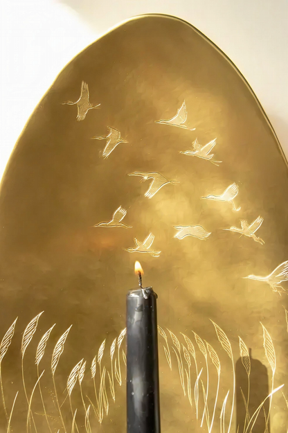 Candlestick With Virgo Motif