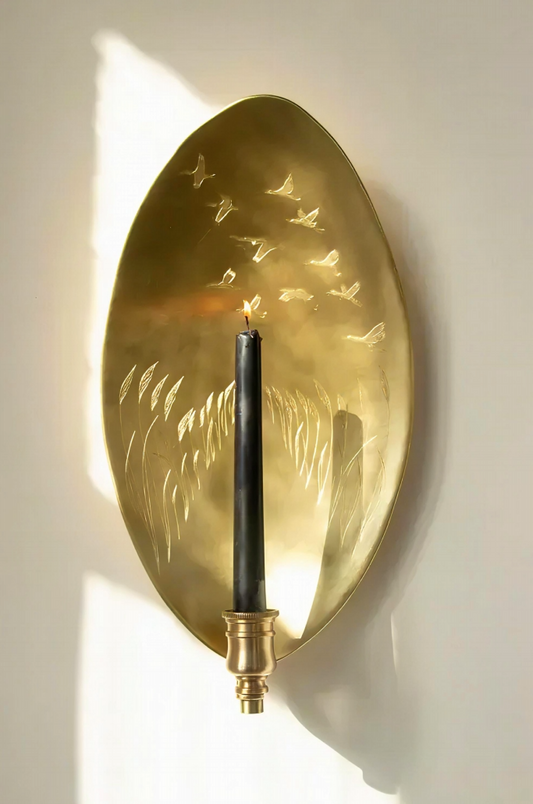 Candlestick With Virgo Motif