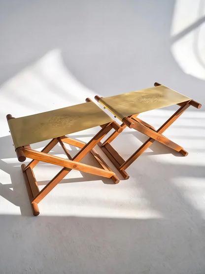 Set of 2 Cross Stools