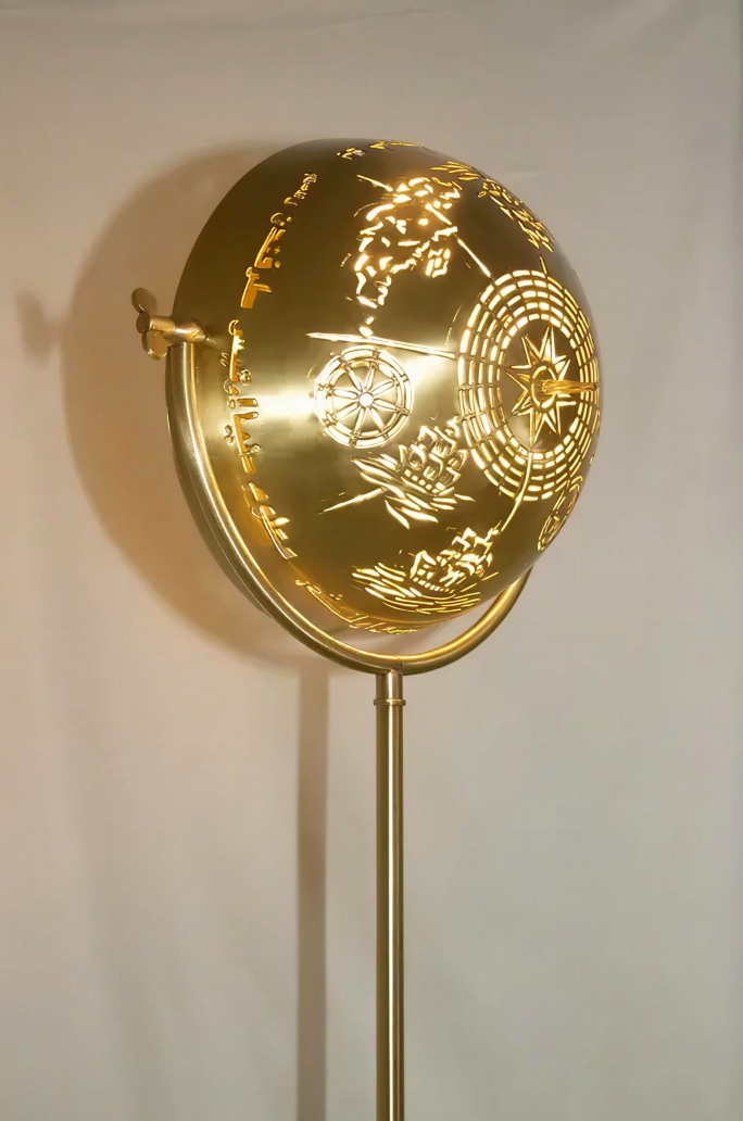 Piri Reis Haritalı Zemin Lambası