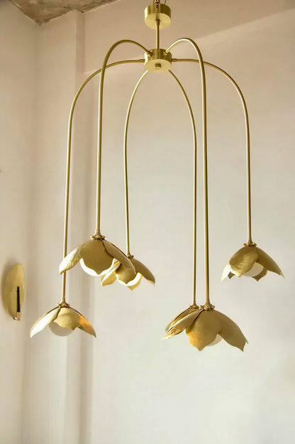 Six Flower Magnolia Pendant Light