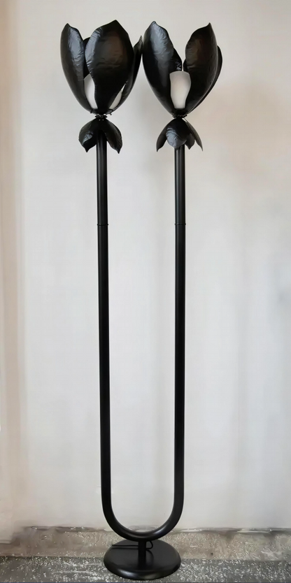 Black Magnolia Floor Lamp