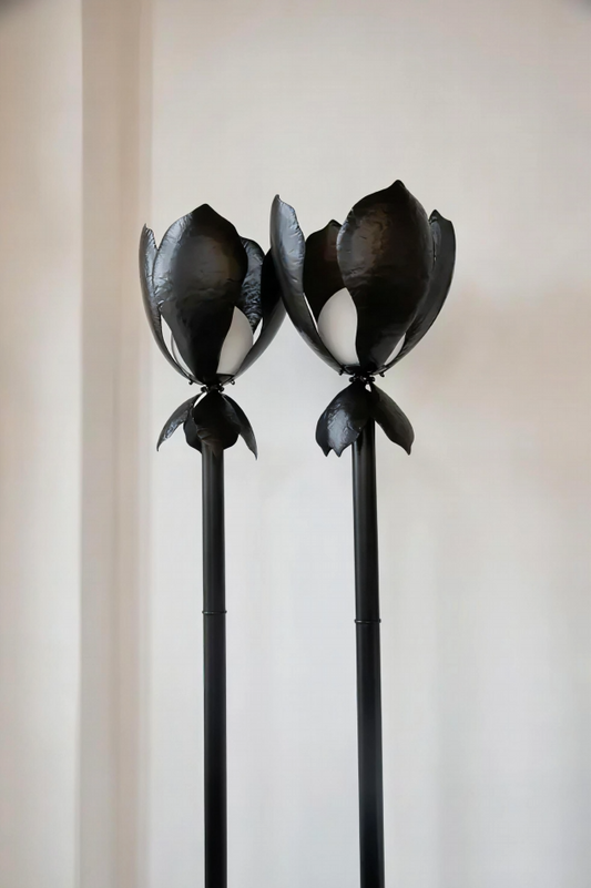 Black Magnolia Floor Lamp