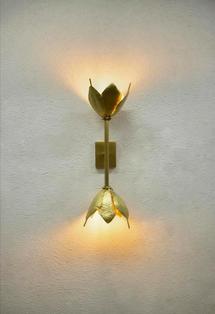 Double Magnolia Sconce