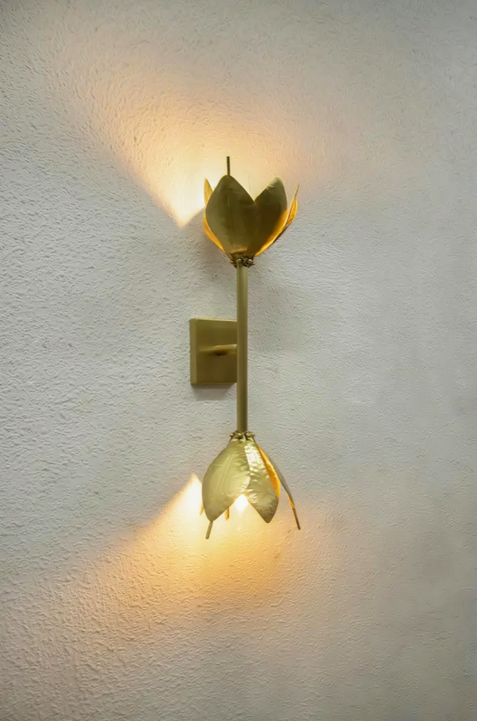 Double Magnolia Sconce