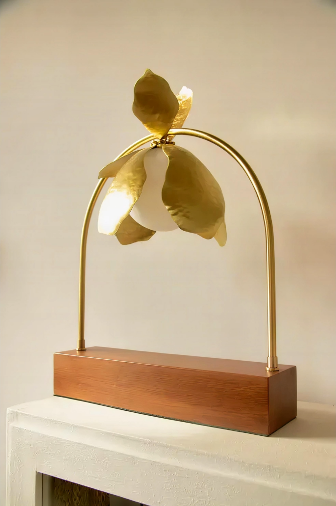 Magnolia Wooden Table Lamp