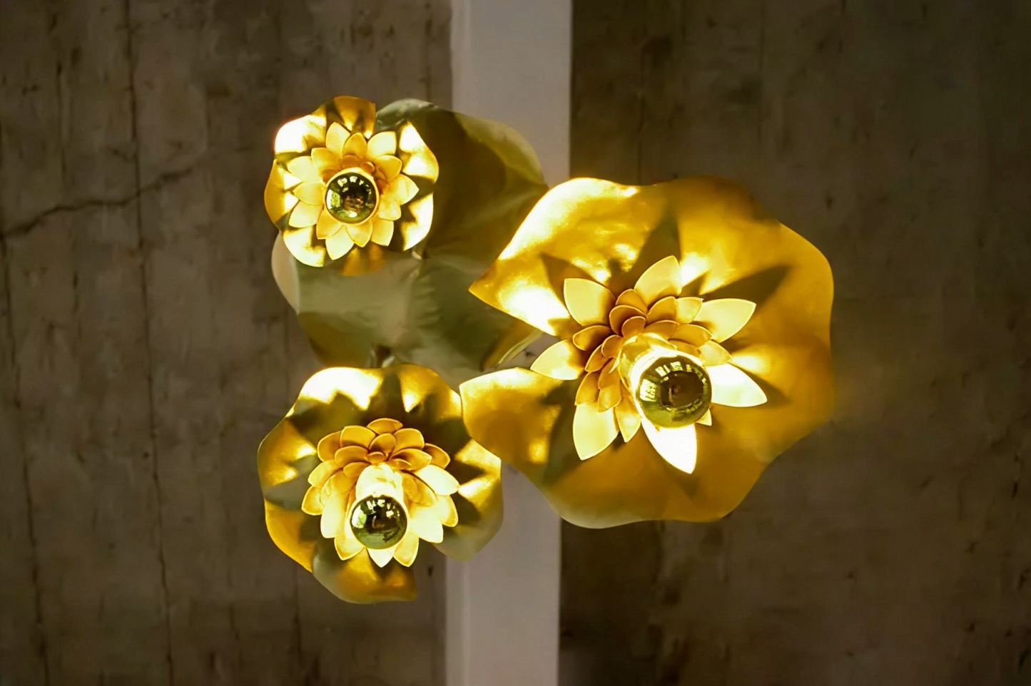 Triple Water Lily Pendant