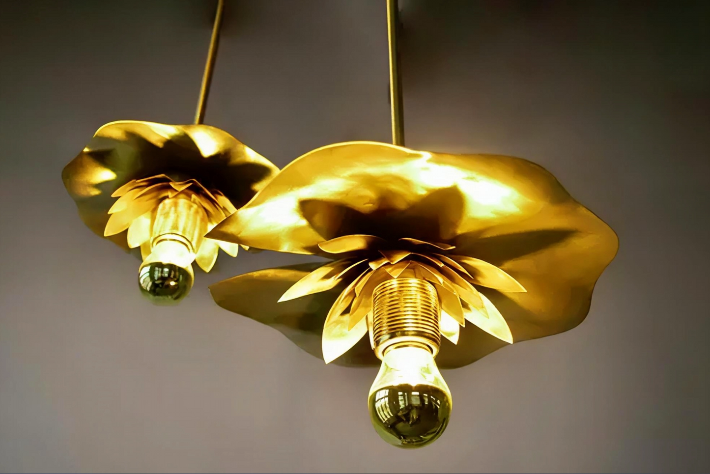 Triple Water Lily Pendant