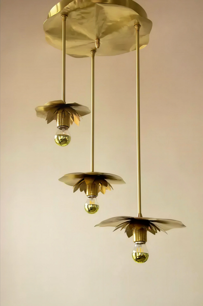 Triple Water Lily Pendant