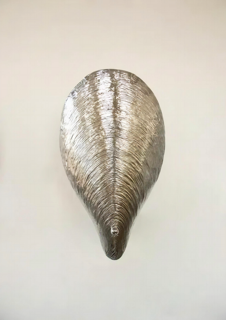 Chrome Shell Shaped Sconce