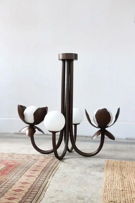 Brown Magnolia Chandelier