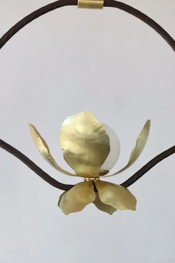 Magnolia Pendant with Ring / Large Size