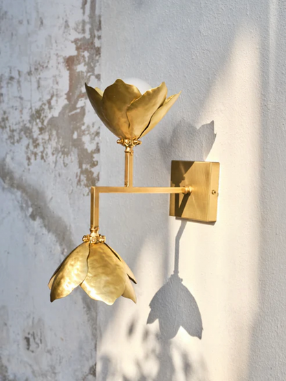 Two Flower Magnolia Sconce