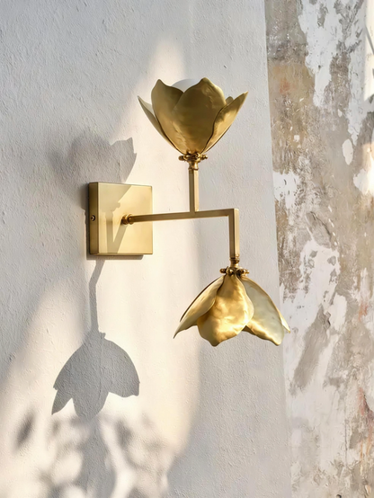 Two Flower Magnolia Sconce
