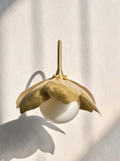 Curved Arm Magnolia Sconce