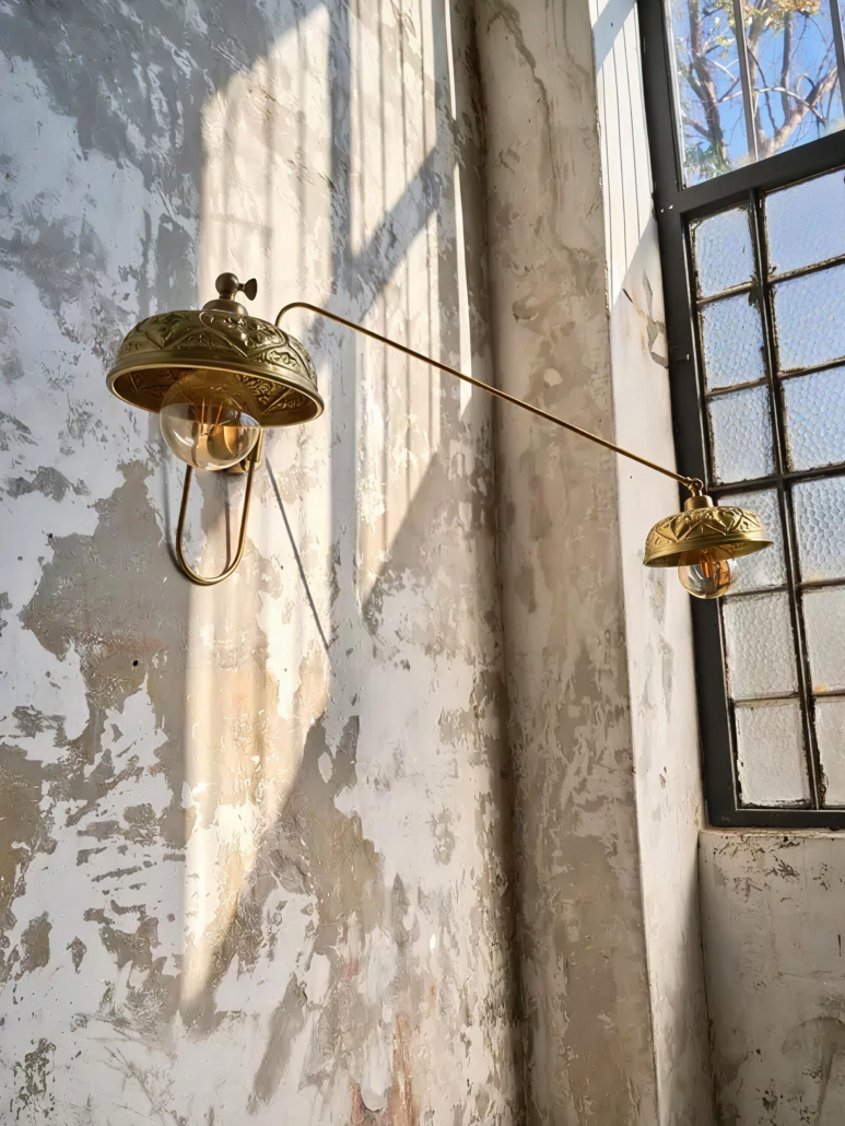 Hand-Engraved Hamam Bowl Sconce