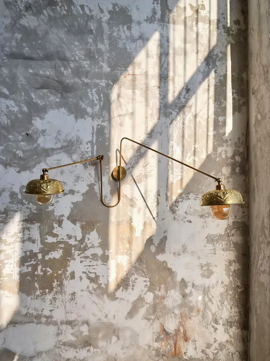 Hand-Engraved Hamam Bowl Sconce