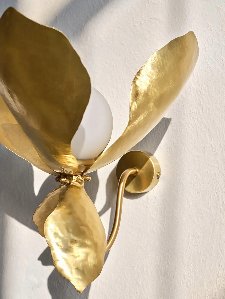 Autumn Magnolia Sconce