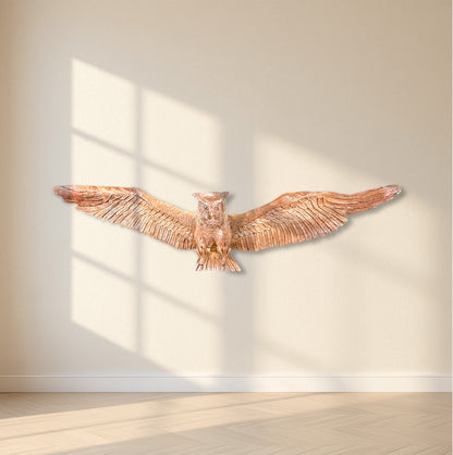 Feathered Owl Wall Decor