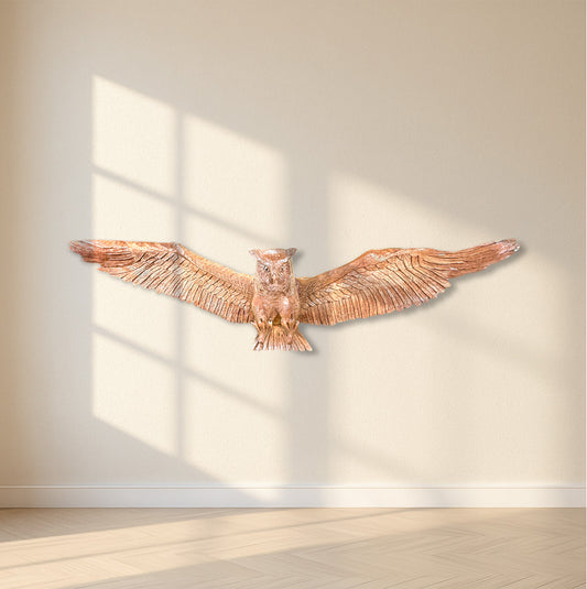 Feathered Owl Wall Decor