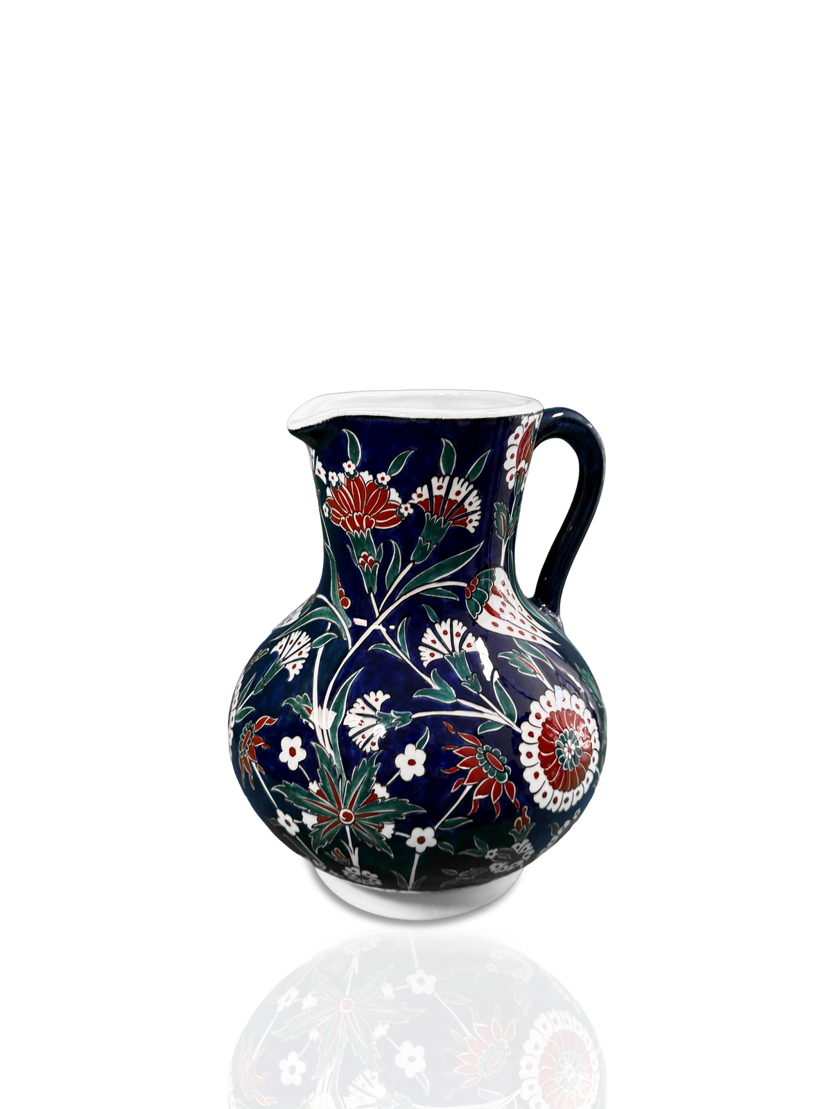 Sapphire Carnation – Traditional Iznik Pitcher