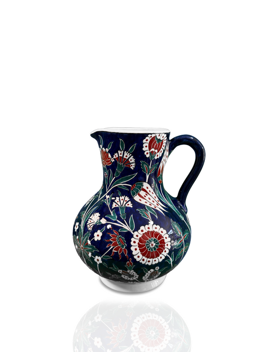 Sapphire Carnation – Traditional Iznik Pitcher