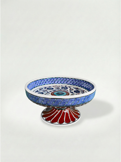 Blue Heritage – Pedestal Ceramic Server