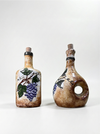 Glazed Cluster – Handcrafted Traditional Oil and Vinegar Set