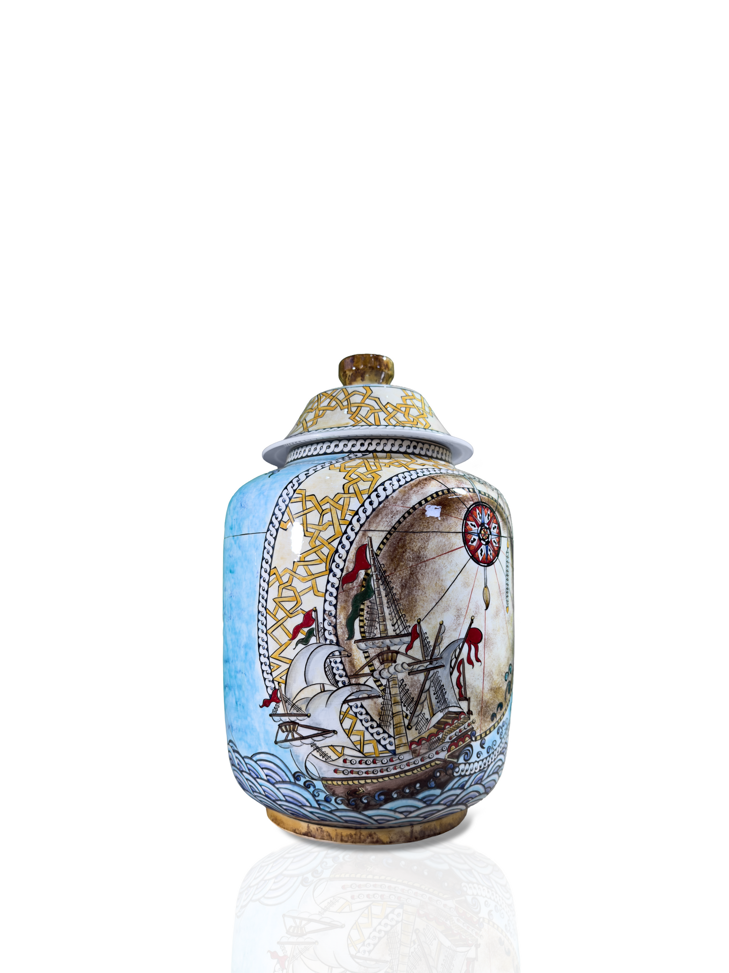 Tracing the Horizon – Iznik Lidded Jar