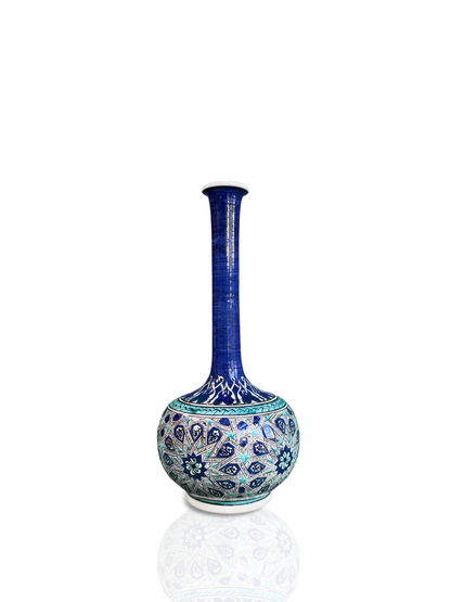 Sapphire Star – Slender Neck Iznik Vase