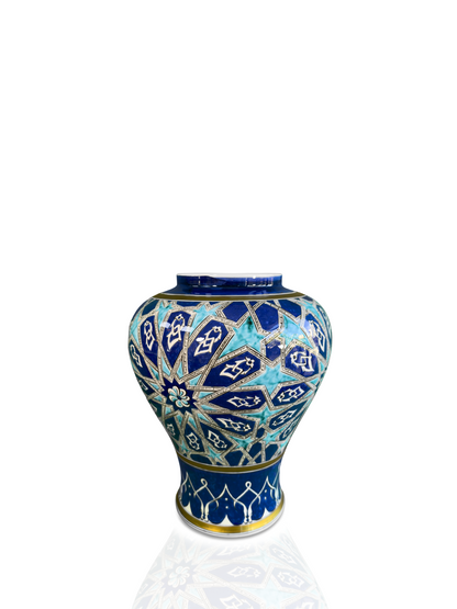 Geometry of the Skies – Lidded Iznik Vase