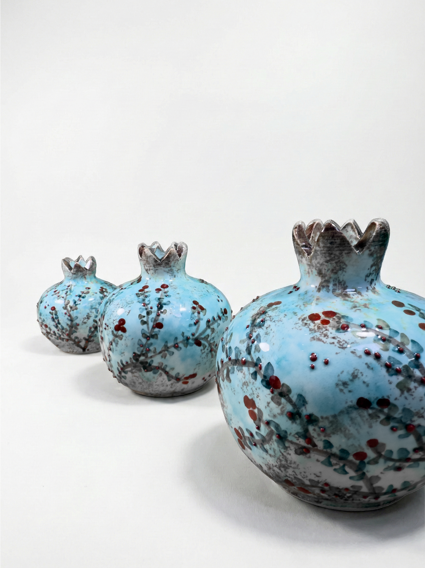 Turquoise Abundance – Triple Pomegranate Set