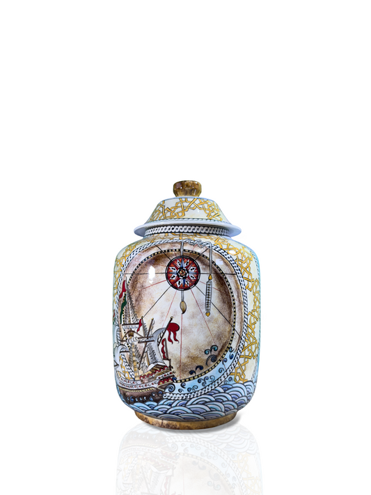 Tracing the Horizon – Iznik Lidded Jar