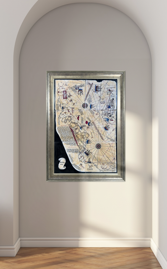 Piri Reis World Map Iznik Art